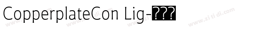 CopperplateCon Lig字体转换